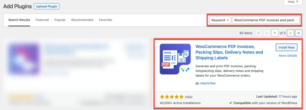 Плагин WooCommerce для создания счетов и упаковочных накладных в формате pdf