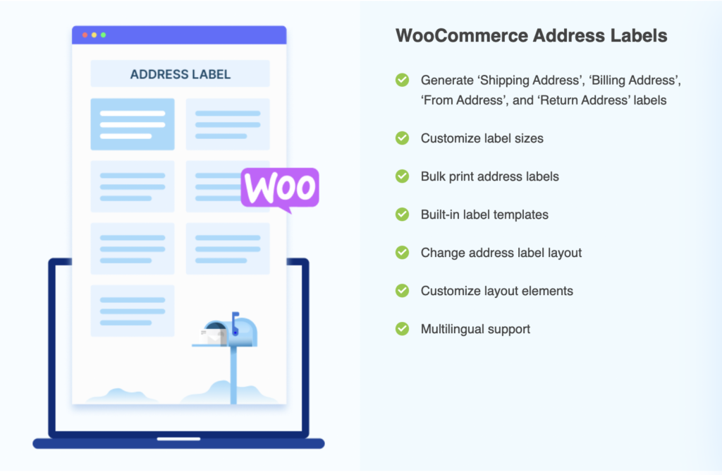WooCommerce-Plugin für Adressetiketten