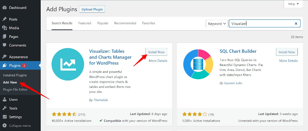 Tambahkan plugin Visualizer
