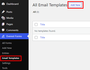 Tambahkan Template Kustomisasi Email Baru di WordPress
