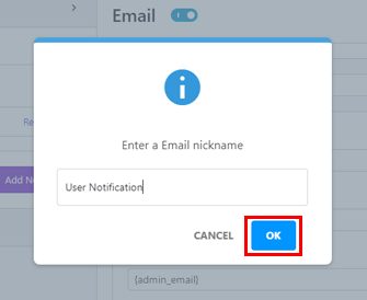 Buat Notifikasi Email Baru