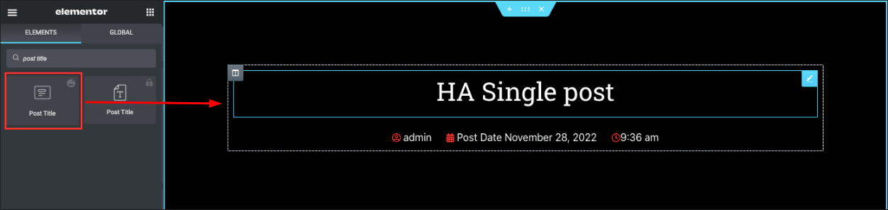 HappyAddons introduce Teme Builder gratuit pentru utilizatorii Elementor 9 How to Use Post Title Widget of HappyAddons