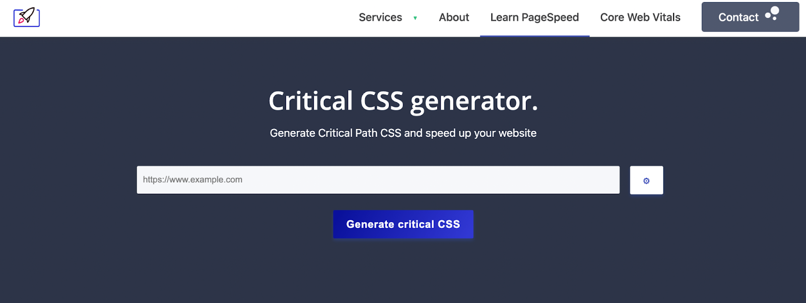 strumento generatore di CSS critico