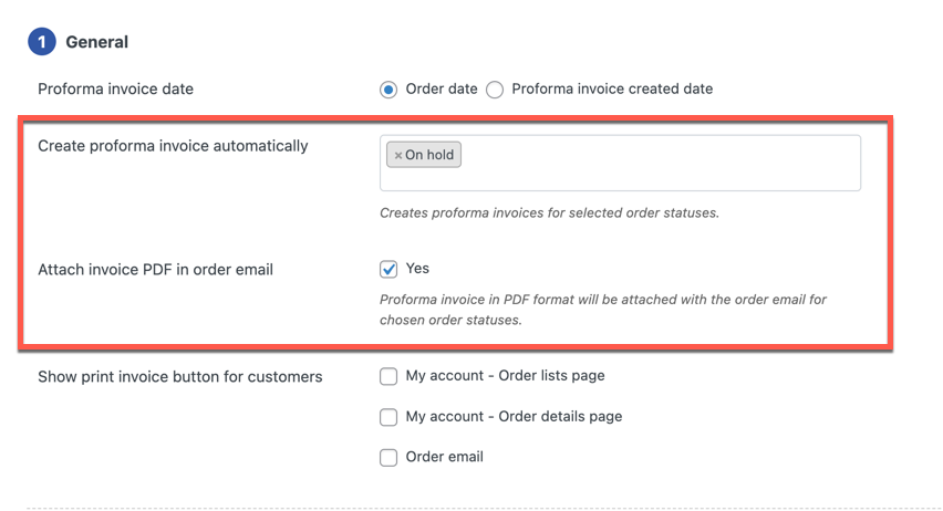 WooCommerce için proforma faturaları müşterilere e-posta ile gönderin