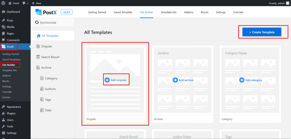 如何使用 PostX 5 在 WordPress 中添加精选视频缩略图 PostX Creating Singular Template
