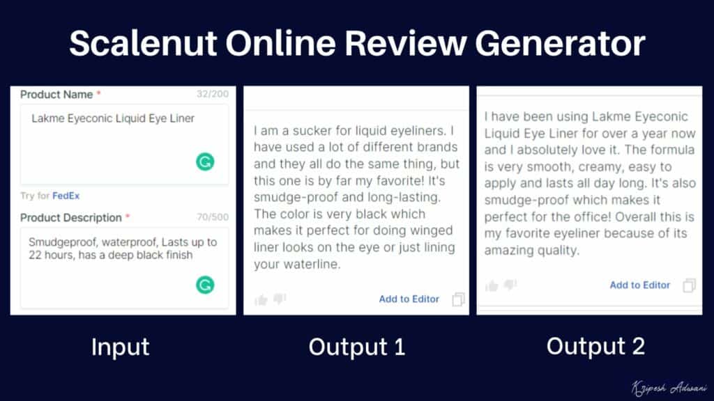 Gerador de Revisão On-line Scalenut