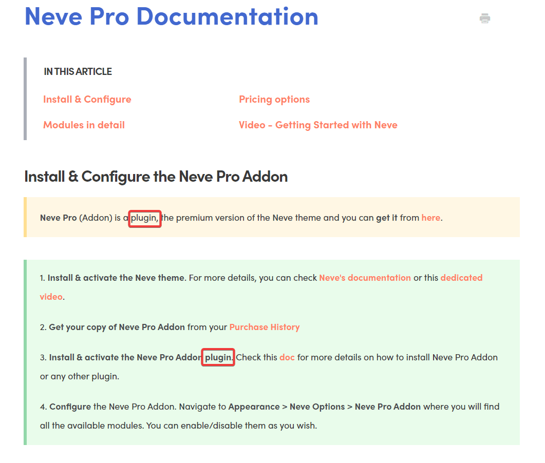 neve pro documento