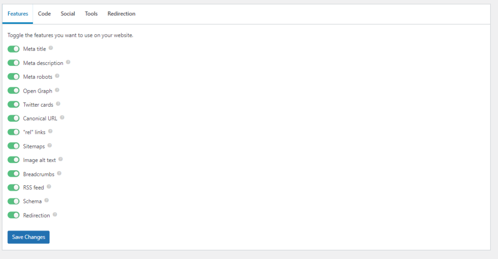 recursos de SEO magros slim-seo-features