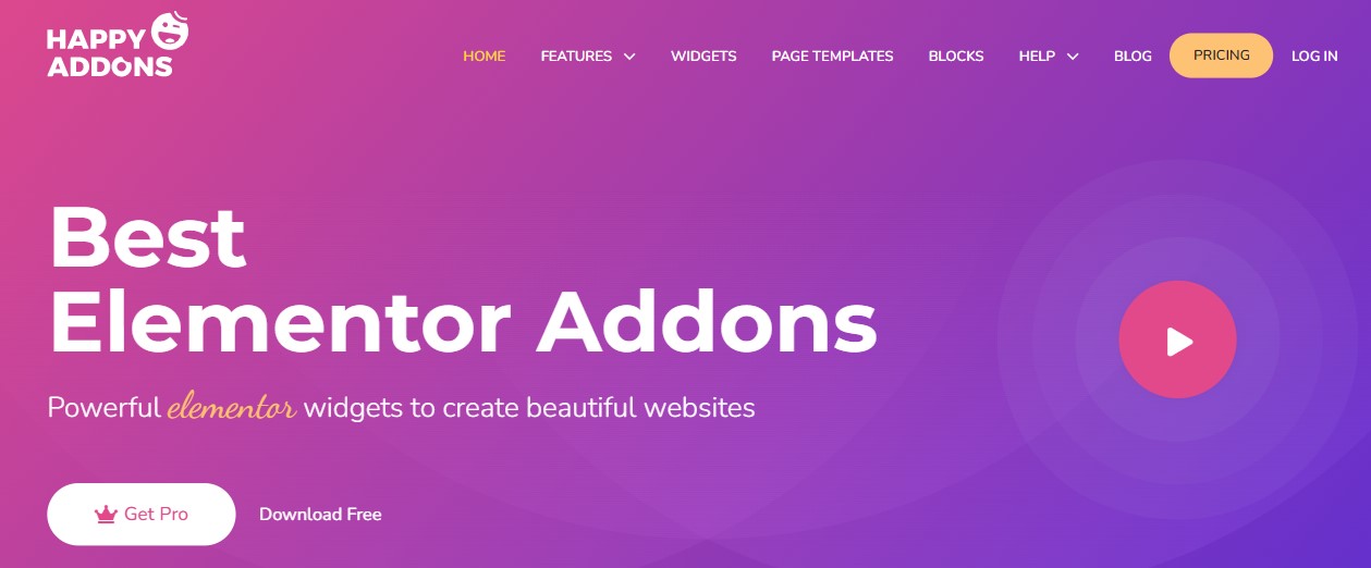 WordPress를 위한 최고의 Elementor 애드온 - HappyAddons