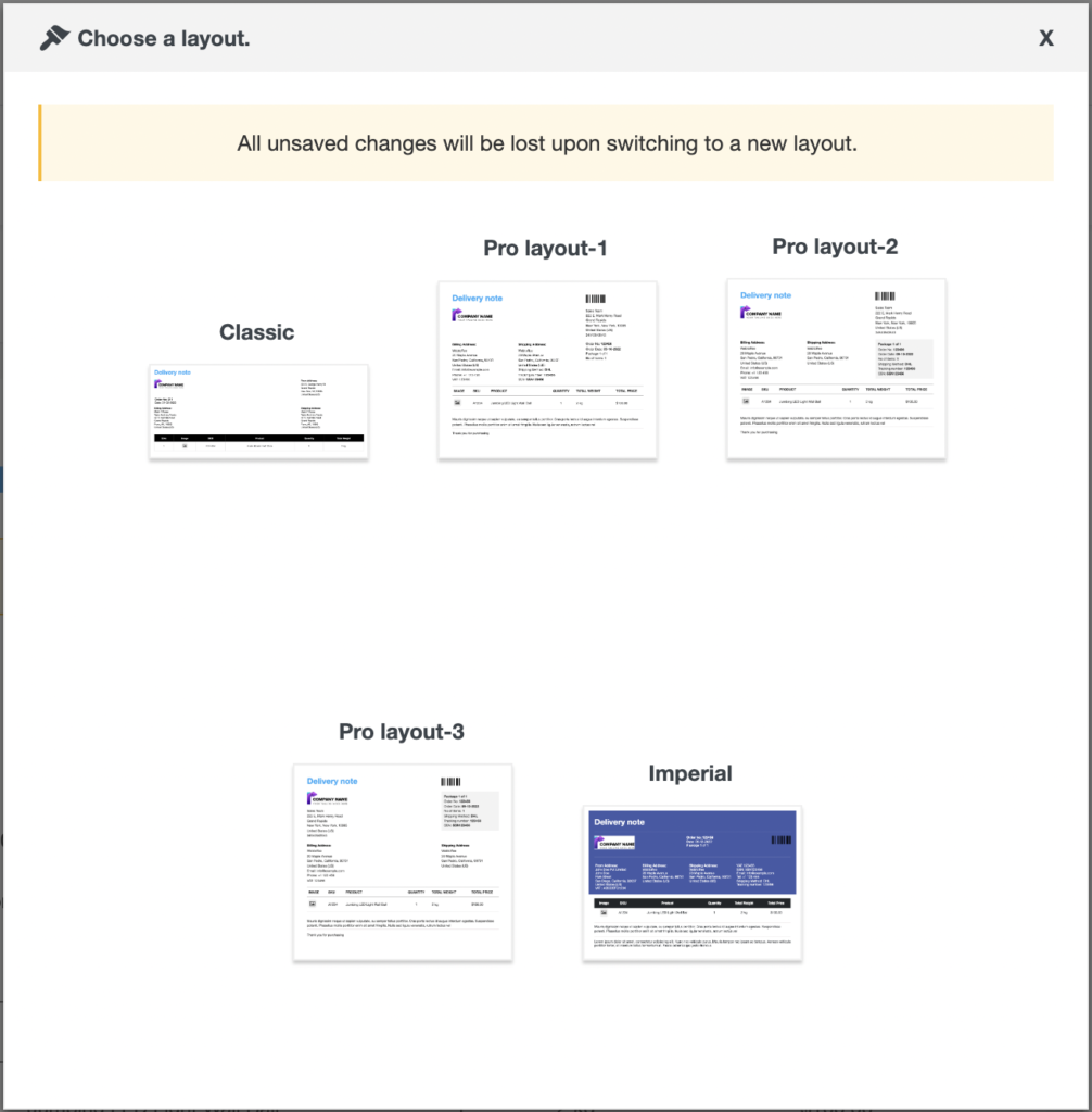 เปลี่ยนเทมเพลตบันทึกการจัดส่งของ woocommerce