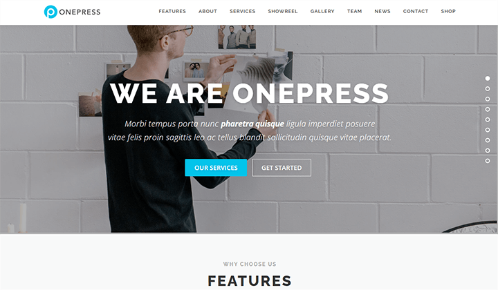 11+ Temă WordPress cu derulare pe o pagină Descărcare gratuită 2023 6 one page scrolling WordPress theme