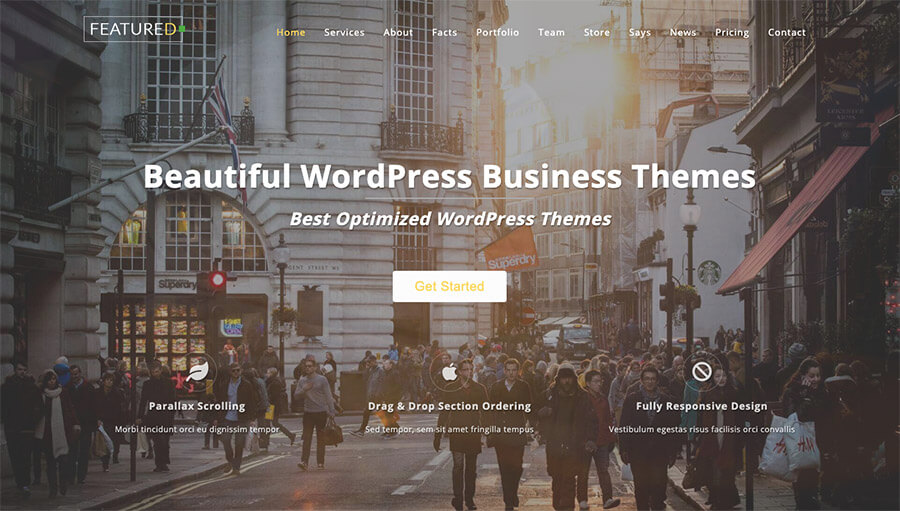 11+ Temă WordPress cu derulare pe o pagină Descărcare gratuită 2023 13 featuredlite theme 2