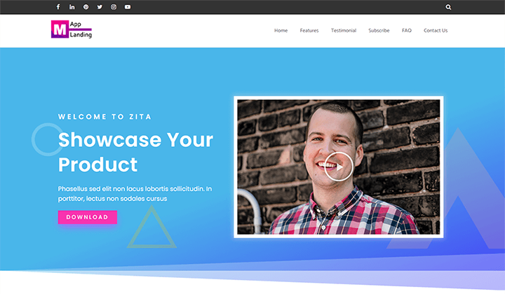 11+ Temă WordPress cu derulare pe o pagină Descărcare gratuită 2023 3 One page Scrolling WordPress Theme