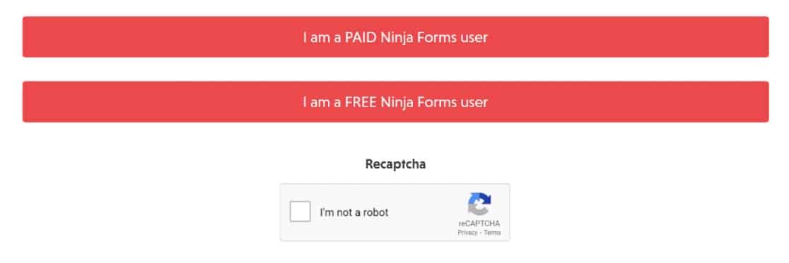 Ninja Forms support options