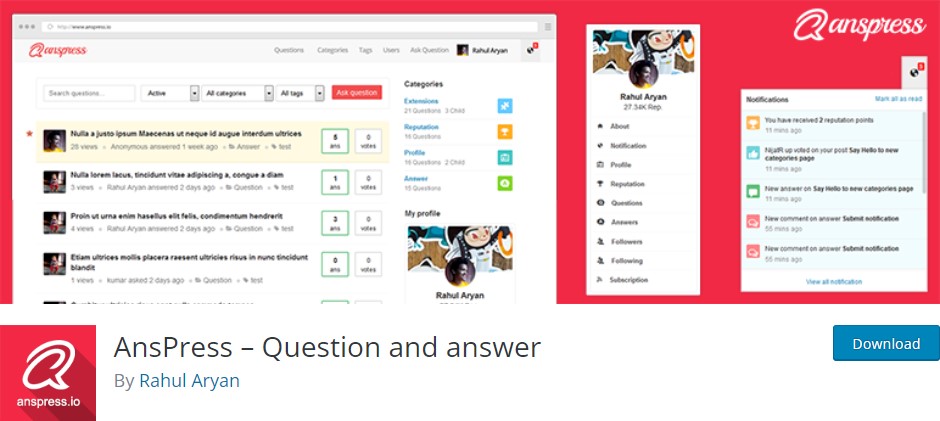 AnsPress – 免費的 WordPress 問答插件