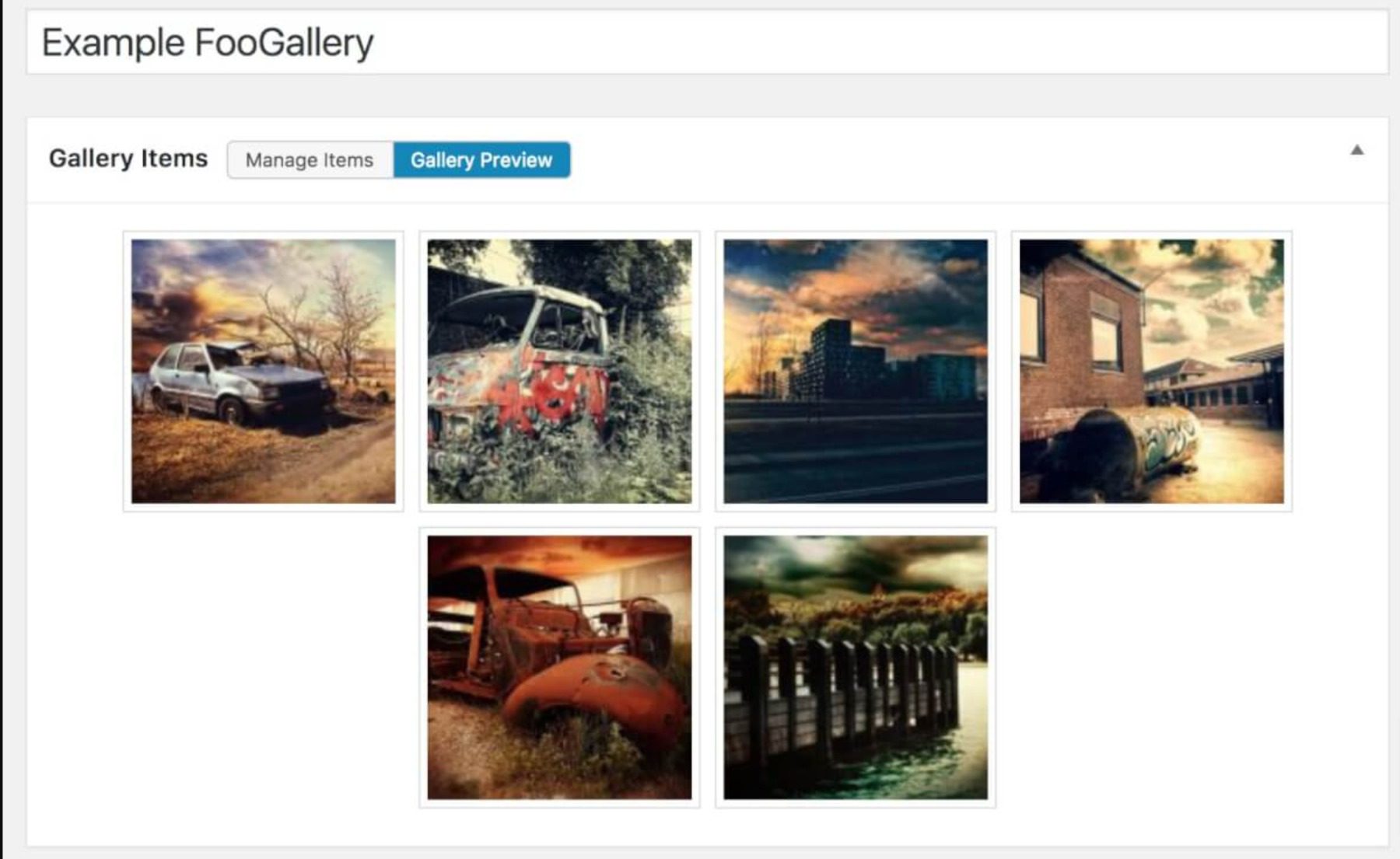 مثال FooGallery
