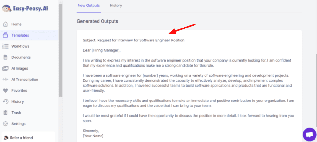 Copie e-mail EasyPeasy
