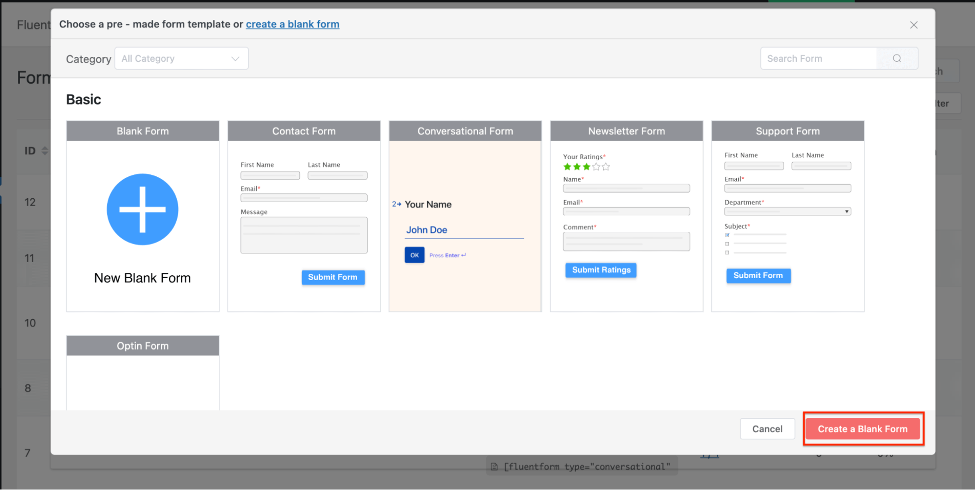 Formulir Lancar Formulir Kosong Gratis