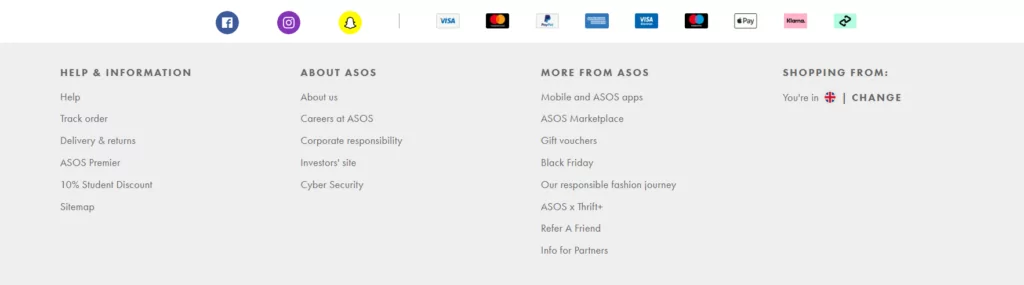 تذييل ASOS