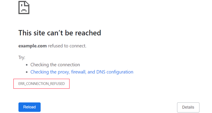 无法访问此站点错误 This Site Can't Be Reached Error