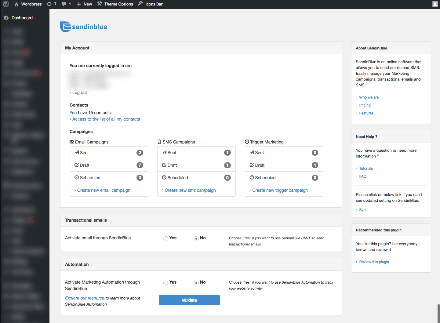 Sendinblue WordPress Eklentisi Pazarlama Otomasyonu ve SMTP