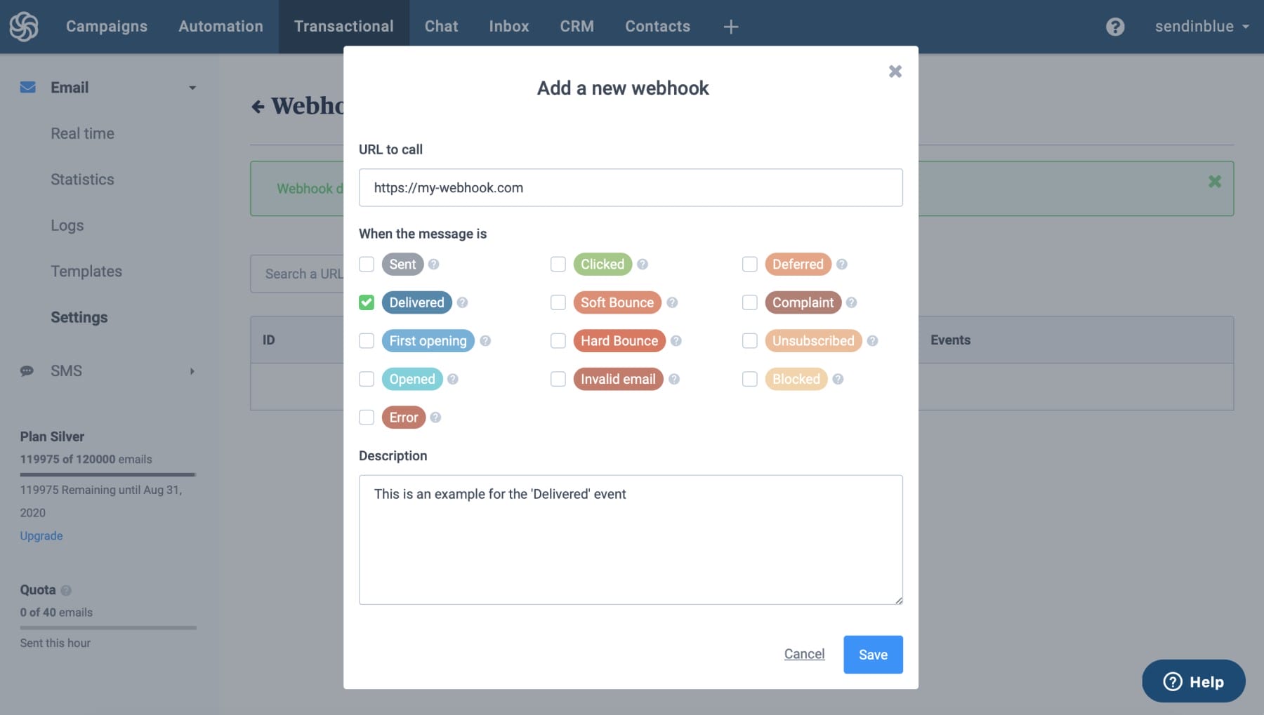Sendinblue Web Kancaları İncelemesi
