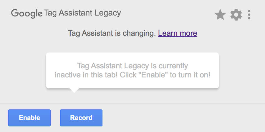 Google Tag Assistant uzantısı