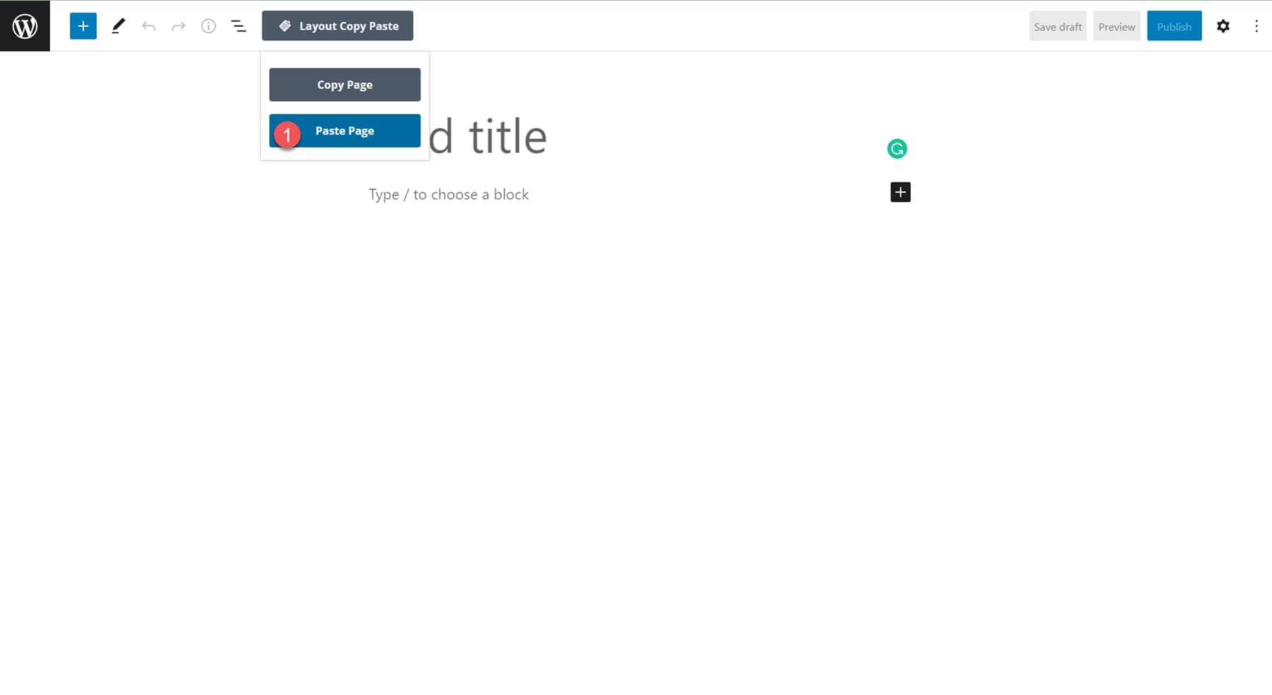 Подсветка плагина Divi Divi/Gutenberg/Woo Междоменная система копирования и вставки контента (CCPS) Страница вставки Gutenberg