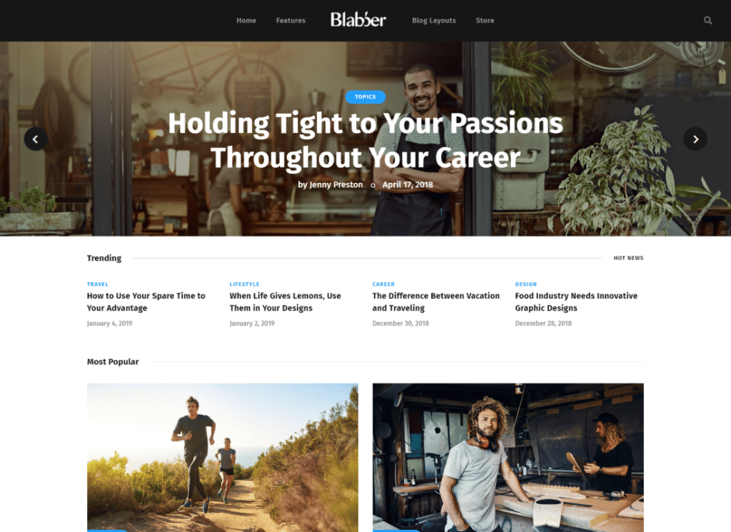 Blabber - Thème WordPress tout-en-un Elementor Blog & News Magazine