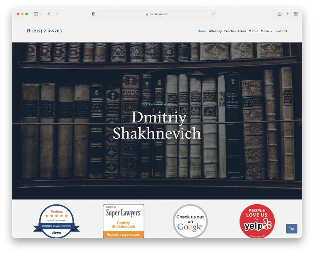 site web de l'avocat dmitriy shakhnevich