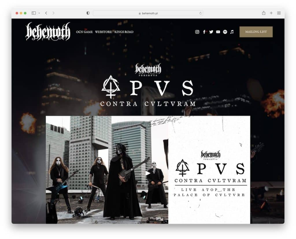 behemoth müzisyen web sitesi