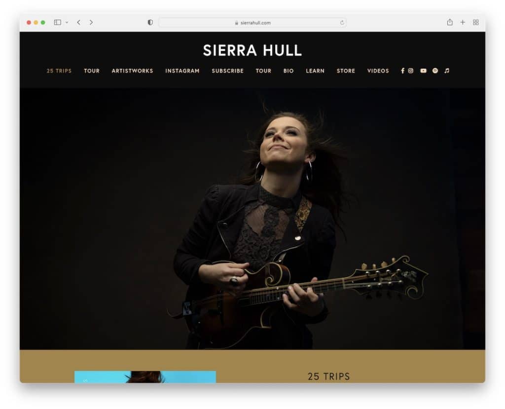 Sierra Hull Musiker-Website
