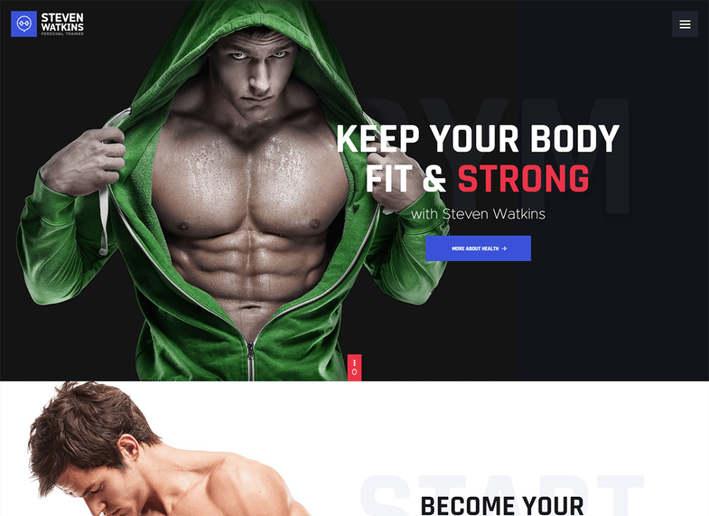 Steven Watkins | Tema WordPress per Personal Gym Trainer e Nutrition Coach