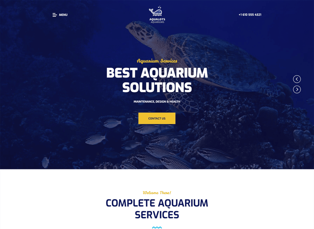 Aqualots | Aquarium Installation und Wartung WordPress Theme
