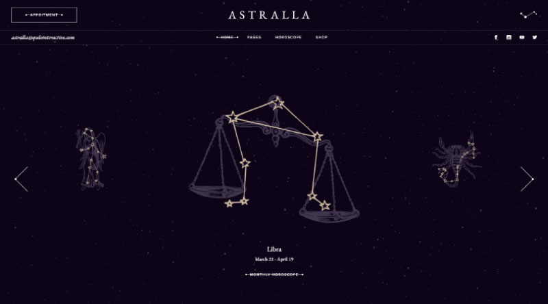 20 فكرة لموقع ويب لكسب المال باستخدام WordPress 19 Astralla WordPress Theme