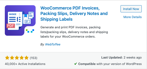 WooCommerce PDF 發票插件