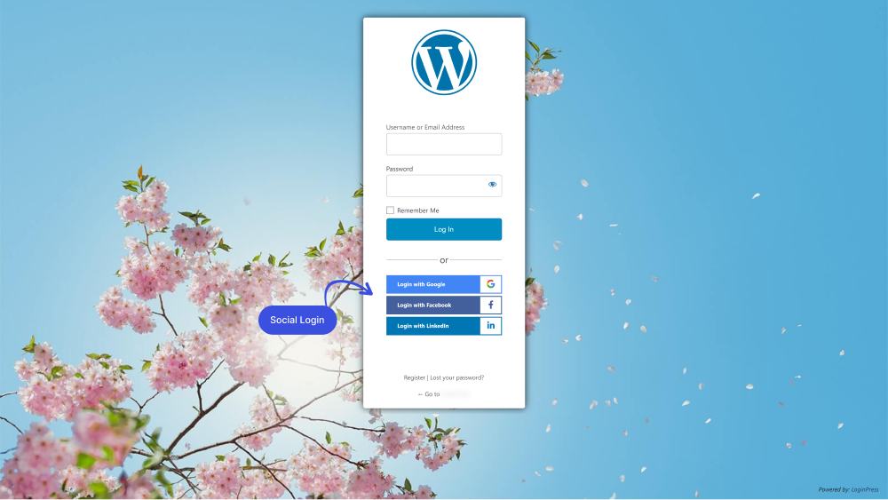 Social-Login-Einstellungen