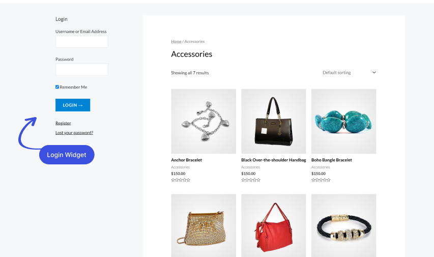 Login-Widget