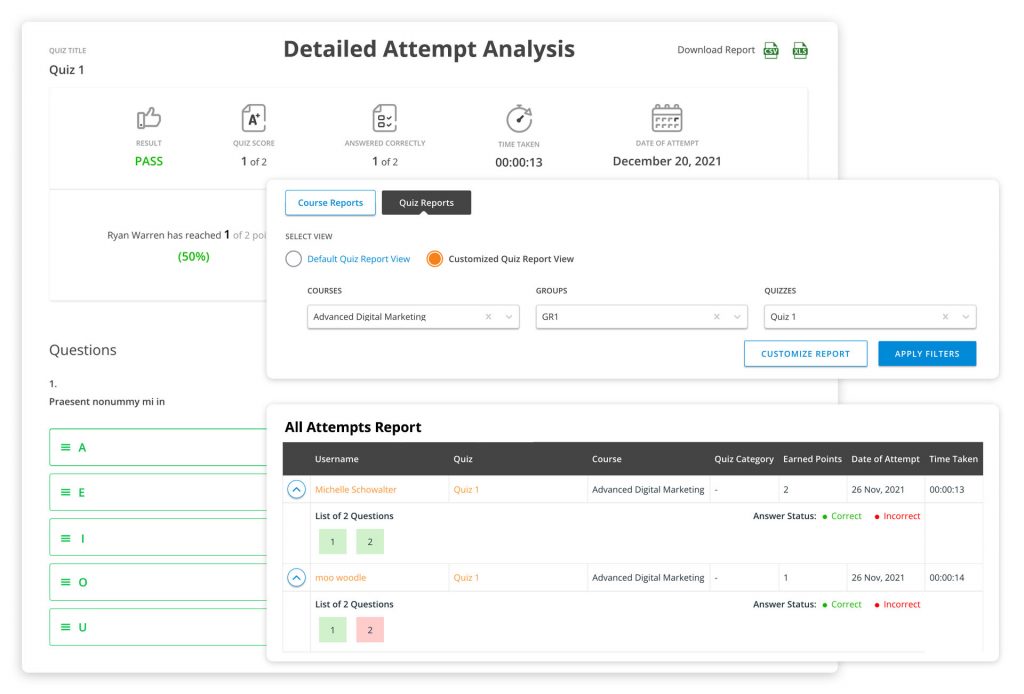 Quiz-tentativo-analisi-report-in-Quiz-Reporting-Extension-for-learnash