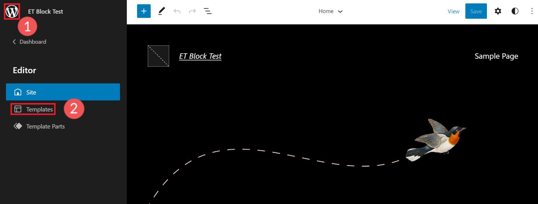 แก้ไขเทมเพลต WordPress Block Theme - ขั้นตอนที่ 2-3