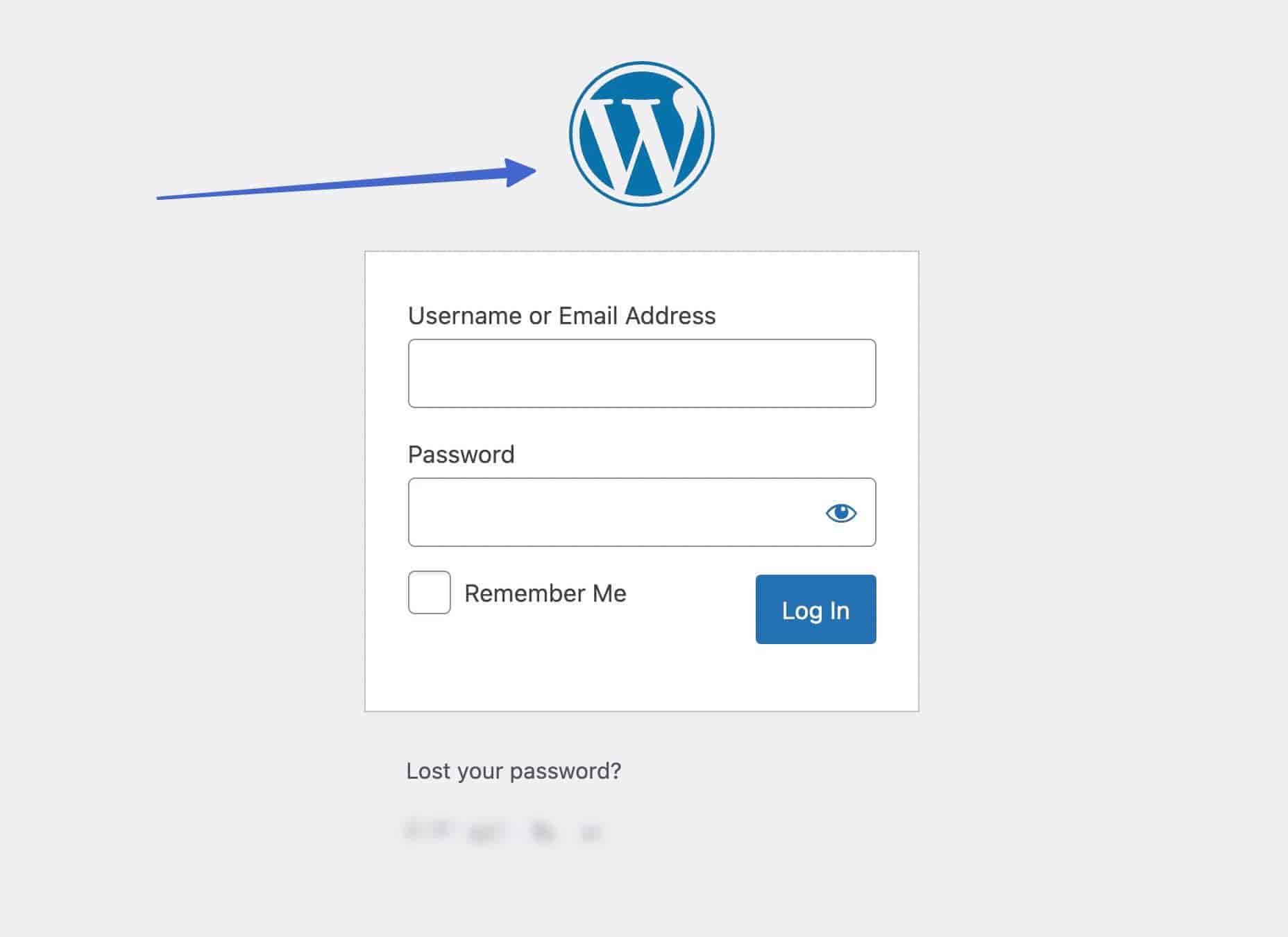 Wenn Sie auf der WordPress-Anmeldeseite landen, können Sie feststellen, ob es sich bei einer Website um WordPress handelt