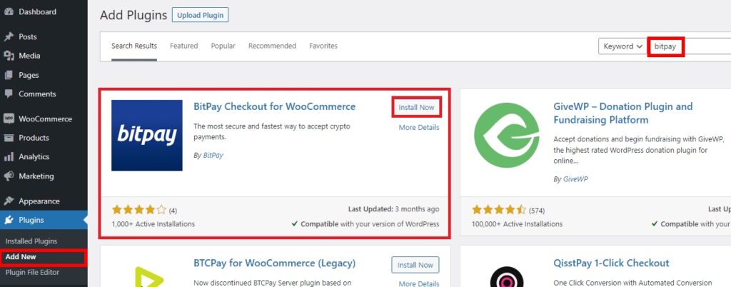 plugin di installazione accetta pagamenti in bitcoin in wordpress