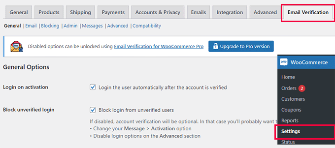 Wymagaj weryfikacji adresu e-mail Require email verification