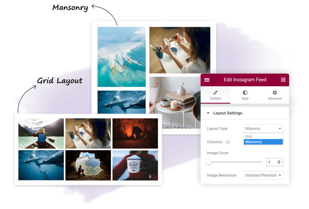 Tambahan Utama untuk Elementor - Umpan Instagram