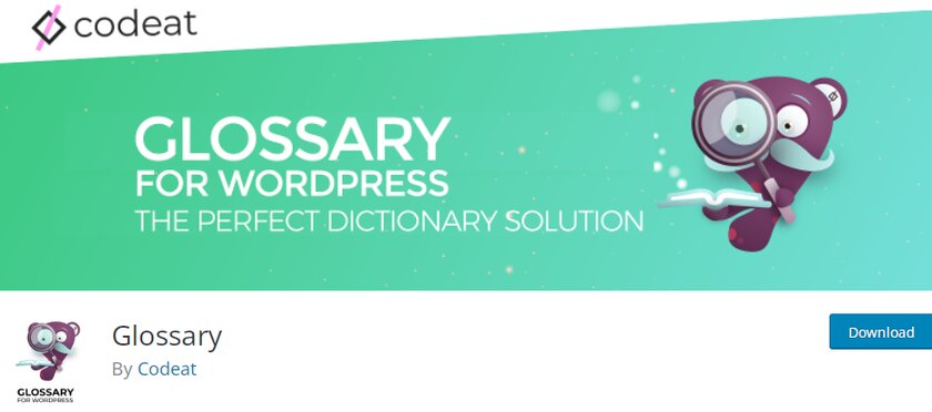 глоссарий для wordpress