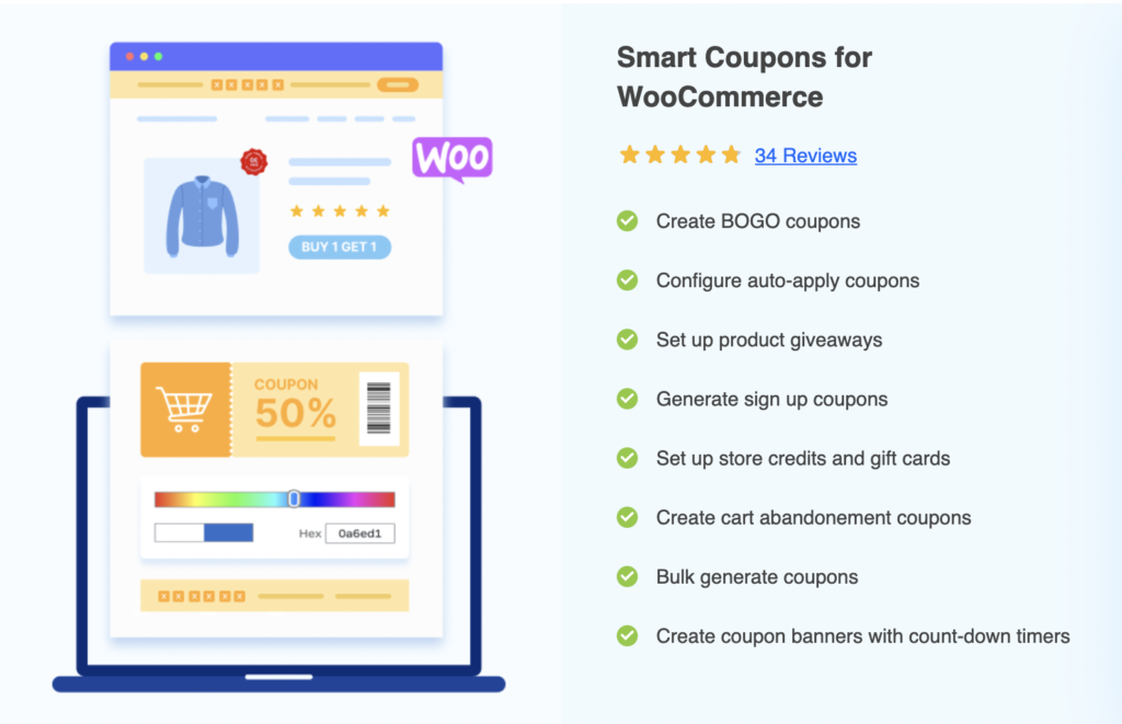 WooCommerce premium eklentisi için Akıllı Kuponlar