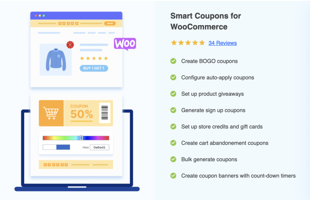 Coupons intelligents pour le plugin premium WooCommerce