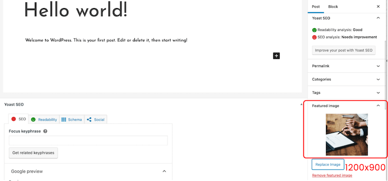 Imagen destacada de WordPress - Fuente: Imagify