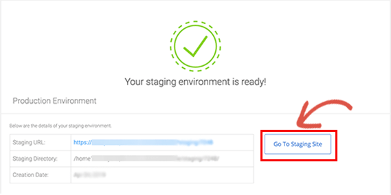 Создать промежуточный сайт WordPress Bluehost