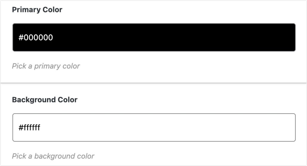 Personaliza el color primario y de fondo del código qr